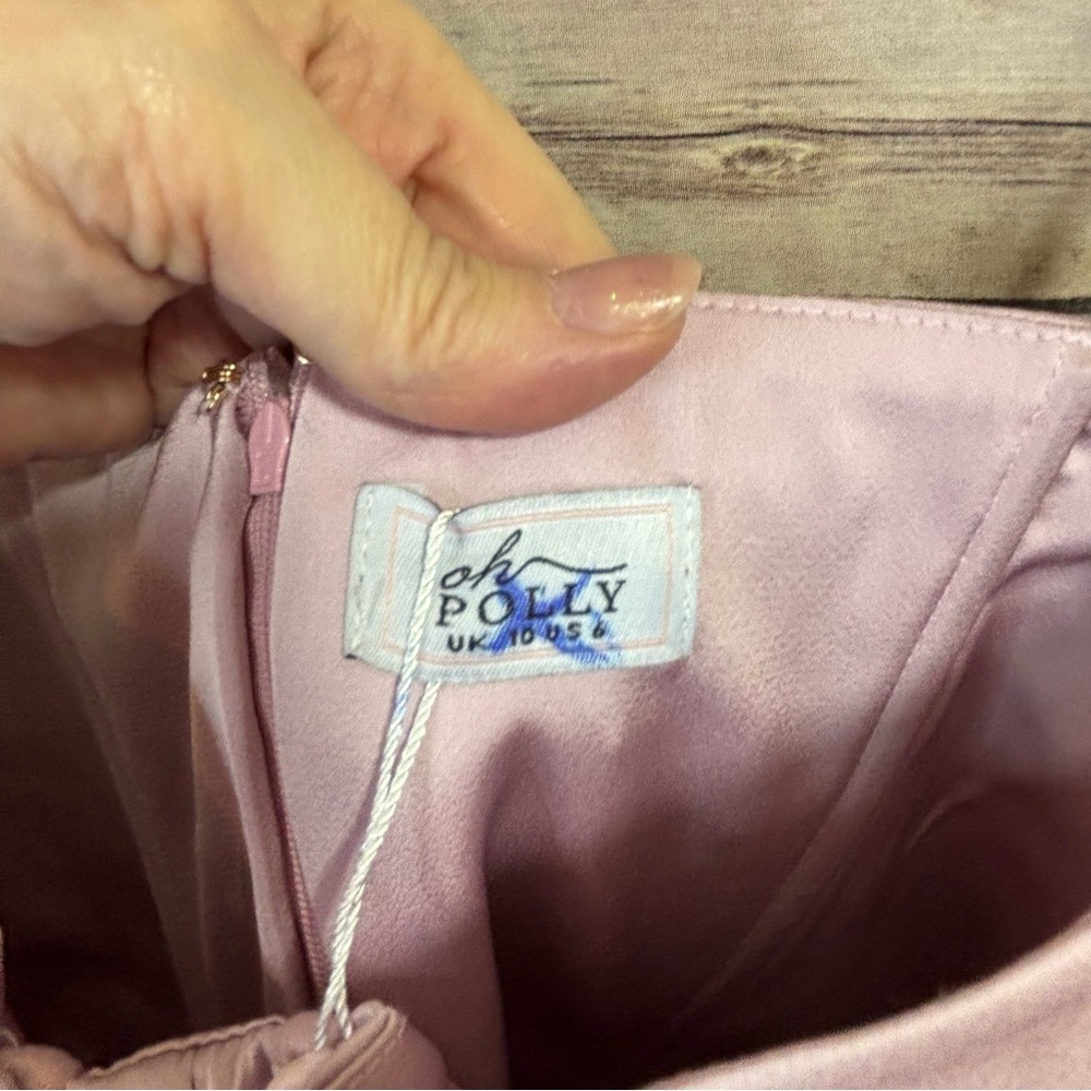 NWT Oh Polly Tulle Skirt Corset Mini Dress in Dusty Pink - 6 / Plus Cup - Picture 7 of 10